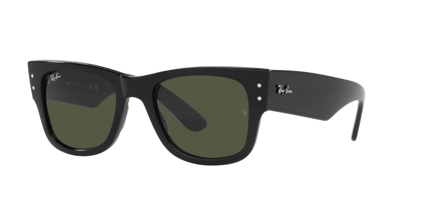 Ray-Ban Mega Wayfarer RB0840S Black/Green #colour_black-green