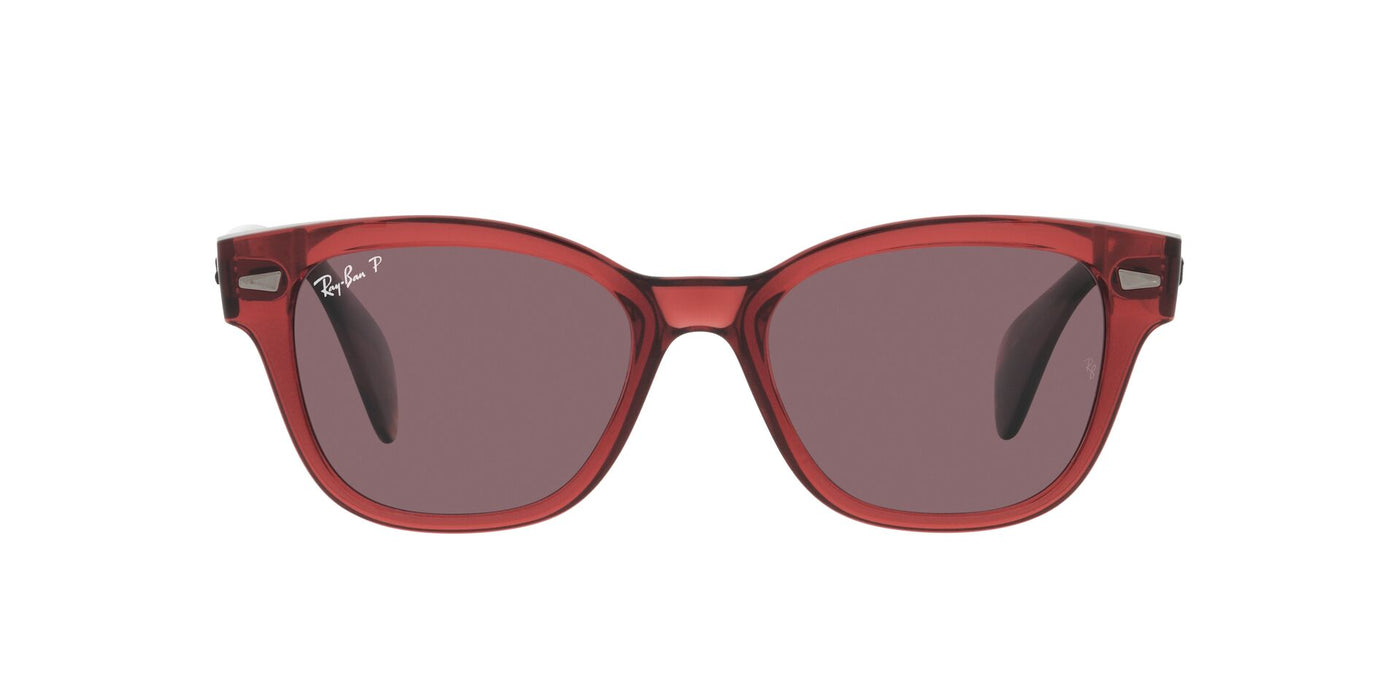 Ray-Ban RB0880S Transparent Pink/Dark Violet Polarised #colour_transparent-pink-dark-violet-polarised