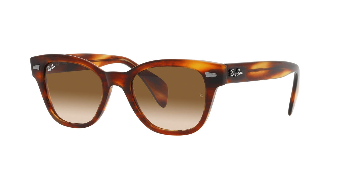 Ray-Ban RB0880S Striped Havana/Clear Gradient Brown #colour_striped-havana-clear-gradient-brown
