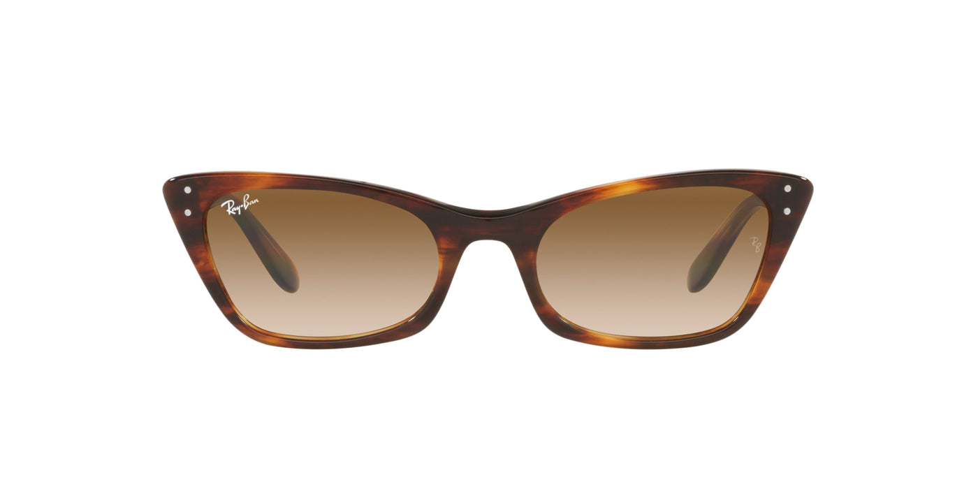 Ray-Ban Lady Burbank RB2299 Striped Havana/Clear Gradient Brown #colour_striped-havana-clear-gradient-brown