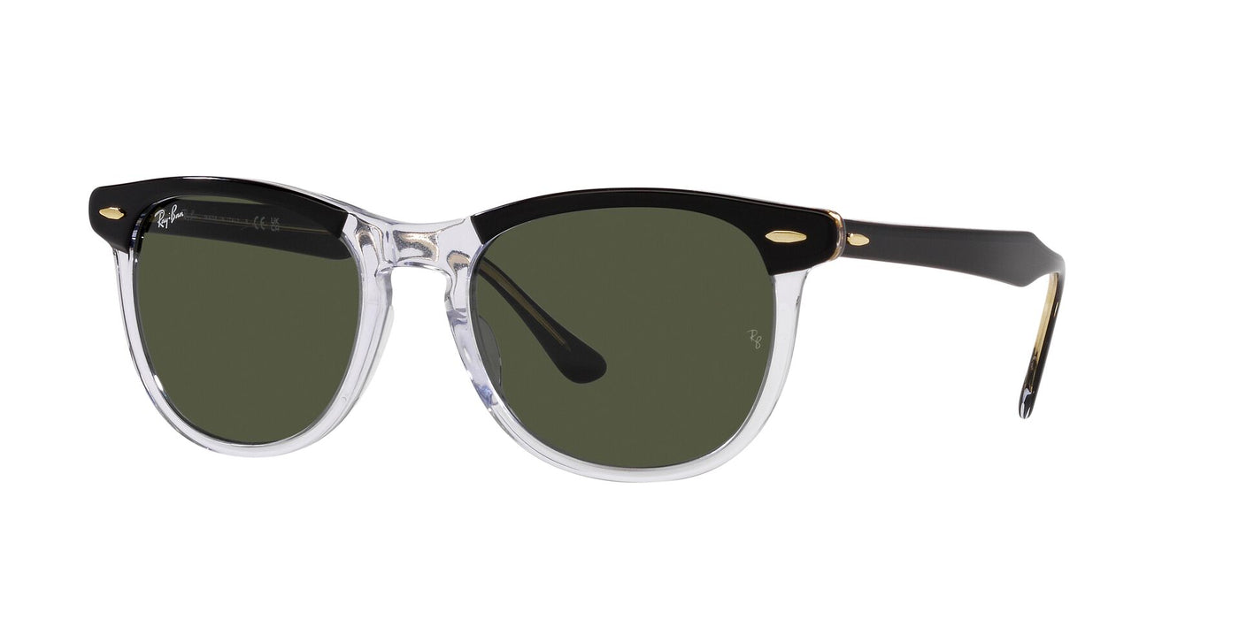 Ray-Ban Eagleeye RB2398 Black On Transparent/Green #colour_black-on-transparent-green