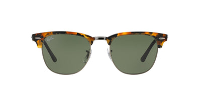 Ray-Ban Clubmaster RB3016 Dark-Tortoise-Yellow-Green #colour_dark-tortoise-yellow-green