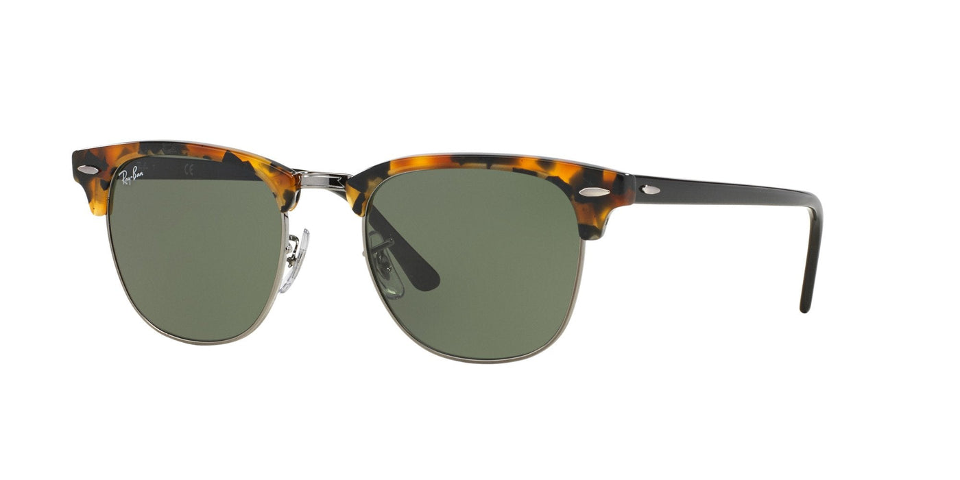 Ray-Ban Clubmaster RB3016 Dark-Tortoise-Yellow-Green #colour_dark-tortoise-yellow-green