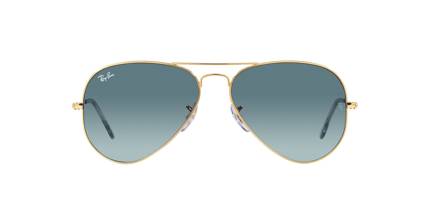 Ray-Ban Aviator RB3025 - Large Gold/Blue Grey Gradient #colour_gold-blue-grey-gradient