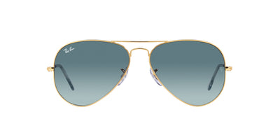 Ray-Ban Aviator RB3025 - Large Gold/Blue Grey Gradient #colour_gold-blue-grey-gradient