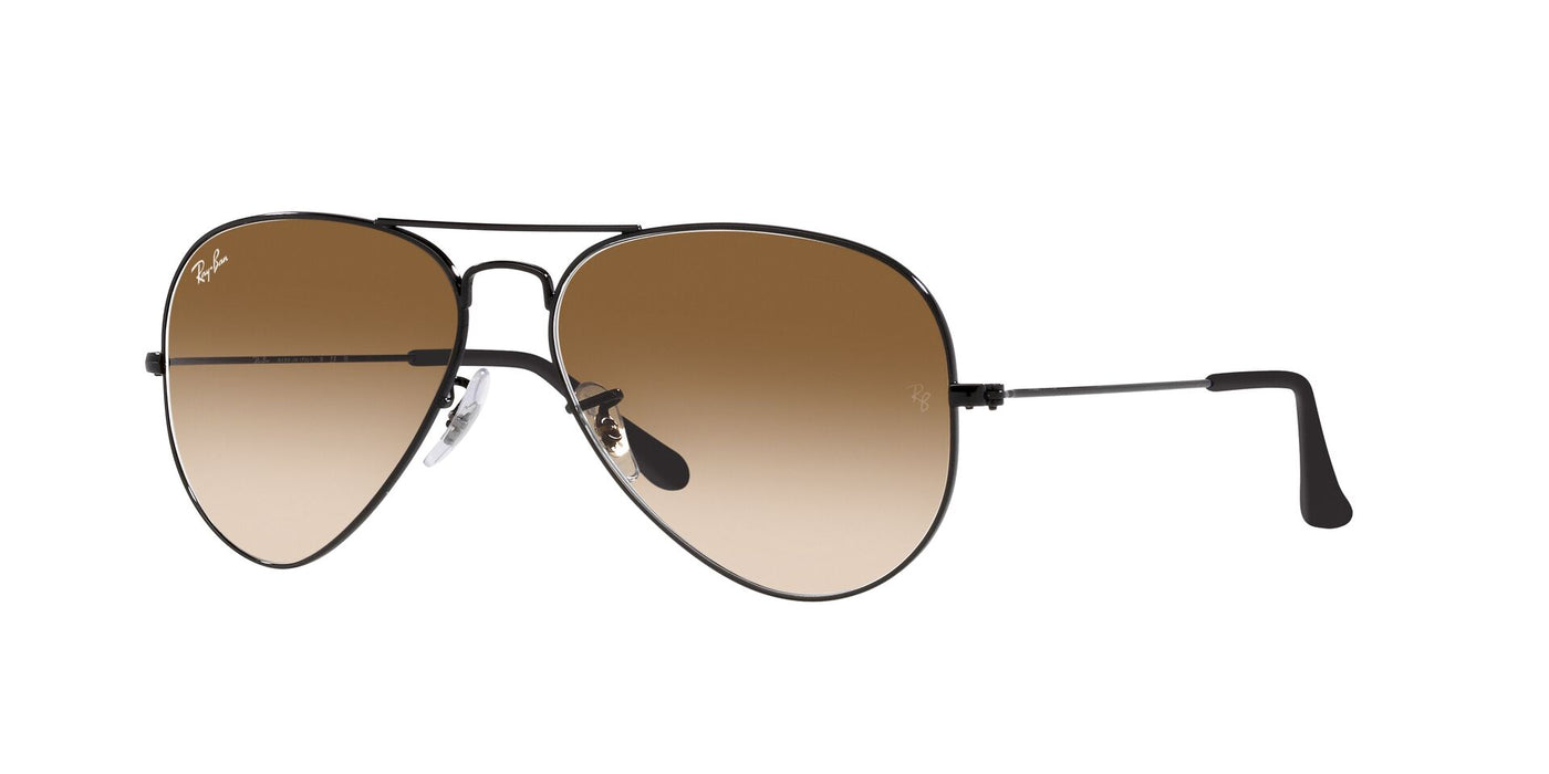 Ray-Ban Aviator RB3025 - Small Black/Clear Mirror Gradient #colour_black-clear-mirror-gradient