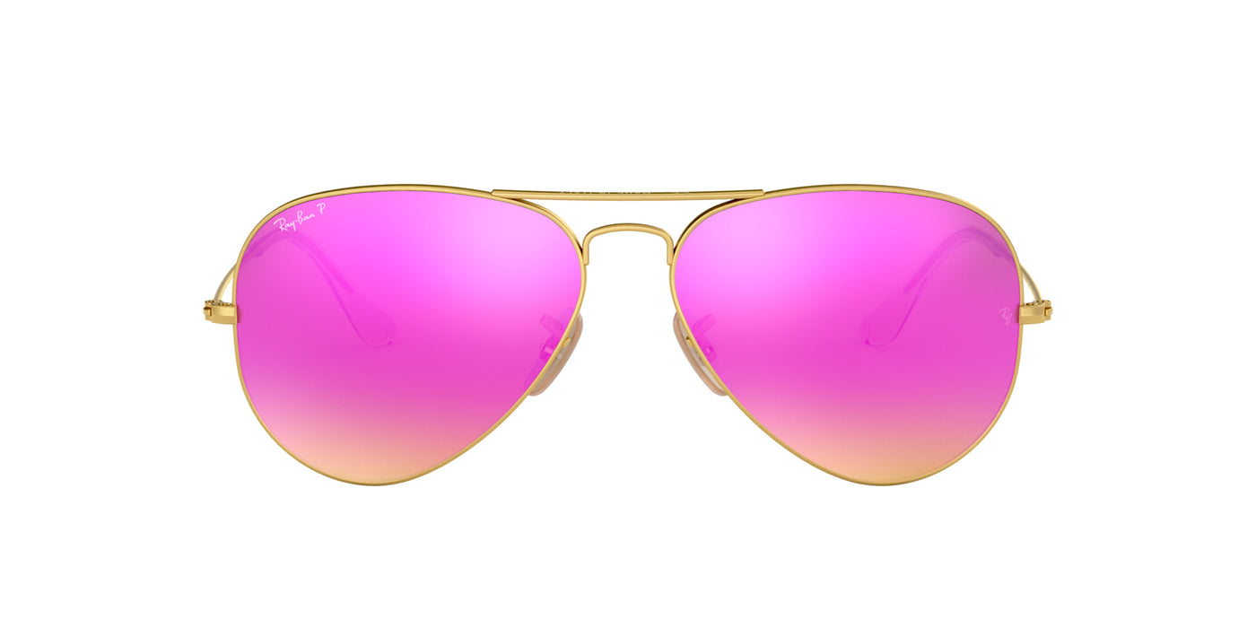 Ray-Ban Aviator RB3025 Matte Arista/Brown Mirror Fucsia #colour_matte-arista-brown-mirror-fucsia