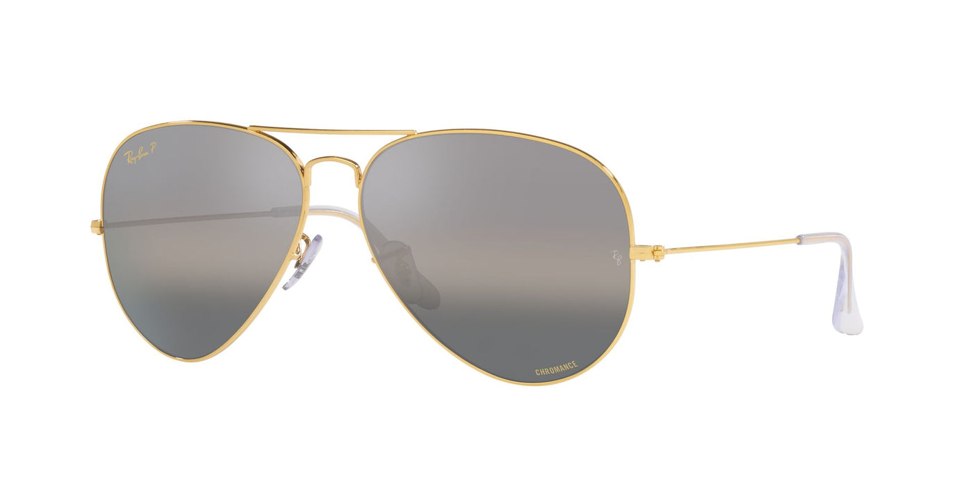 Ray-Ban Aviator RB3025 Legend Gold/Polarised Clear Gradient Dark Grey #colour_legend-gold-polarised-clear-gradient-dark-grey