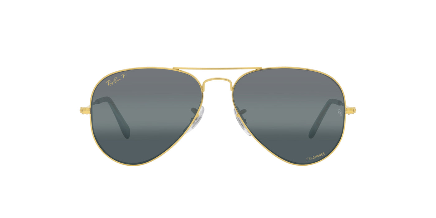 Ray-Ban Aviator RB3025 Legend Gold/Polarised Dark Blue Gradient #colour_legend-gold-polarised-dark-blue-gradient