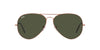 Ray-Ban Aviator RB3025 - Large Rose Gold/Green #colour_rose-gold-green