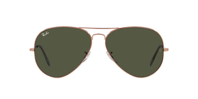 Ray-Ban Aviator RB3025 - Large Rose Gold/Green #colour_rose-gold-green