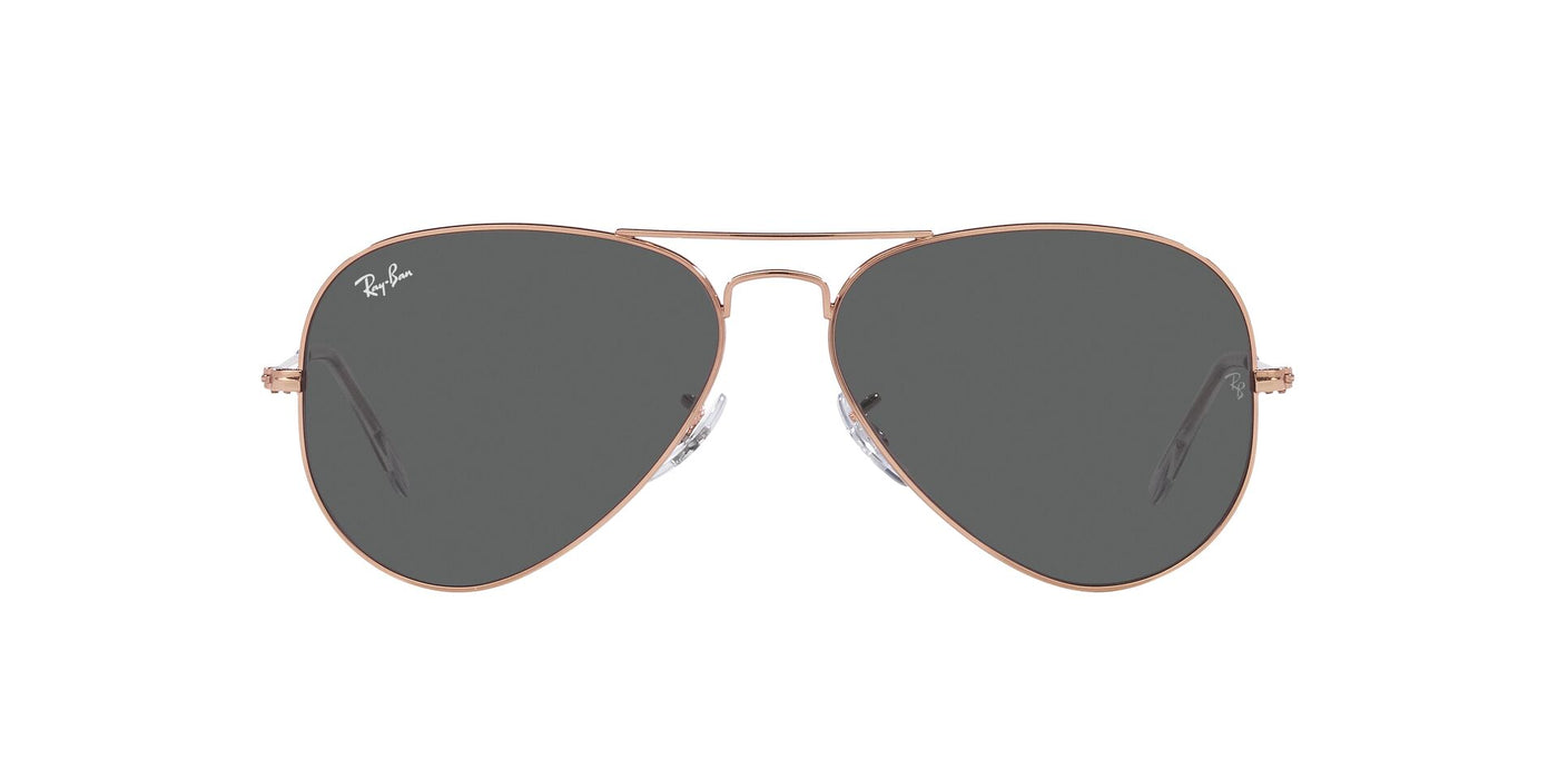 Ray-Ban Aviator RB3025 - Small Rose Gold/Dark Grey #colour_rose-gold-dark-grey