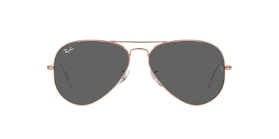 Ray-Ban Aviator RB3025 - Small Rose Gold/Dark Grey #colour_rose-gold-dark-grey