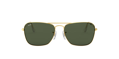 Ray-Ban Caravan RB3136 Gold/Green 1 #colour_gold-green-1