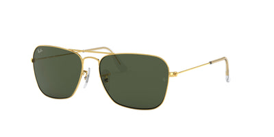 Ray-Ban Caravan RB3136 Gold/Green 1 #colour_gold-green-1