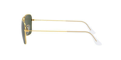 Ray-Ban Caravan RB3136 Gold/Green 1 #colour_gold-green-1