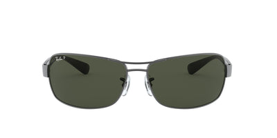 Ray-Ban RB3379 Gunmetal/Polarised Dark Green #colour_gunmetal-polarised-dark-green