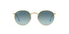 Ray-Ban Round Metal RB3447 - Large Gold/Blue Grey Gradient #colour_gold-blue-grey-gradient