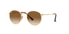 Ray-Ban Round Metal RB3447 - Medium Gold/Clear Brown Gradient #colour_gold-clear-brown-gradient