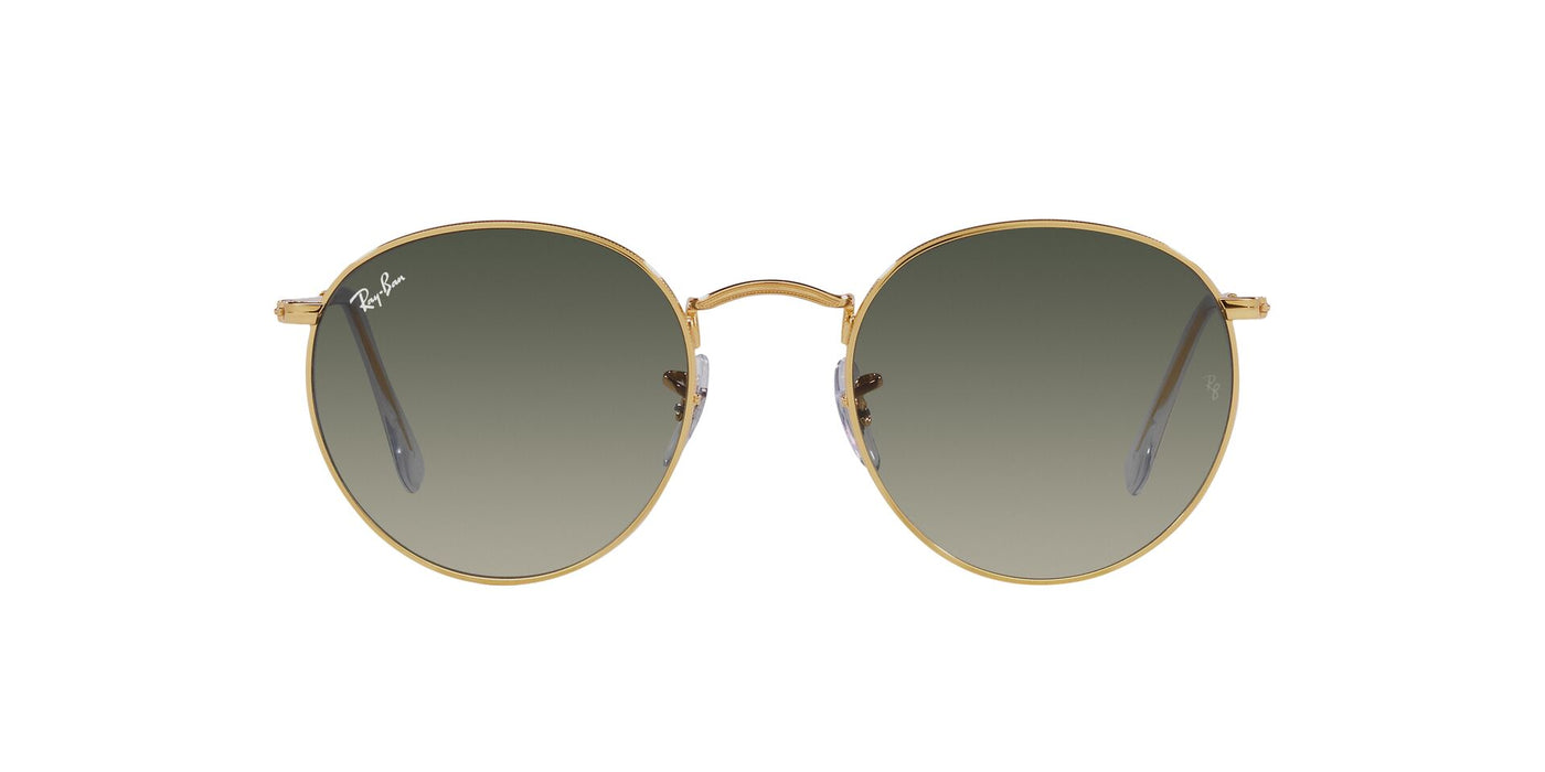 Ray-Ban Round Metal RB3447 - Large Gold/Grey Gradient #colour_gold-grey-gradient