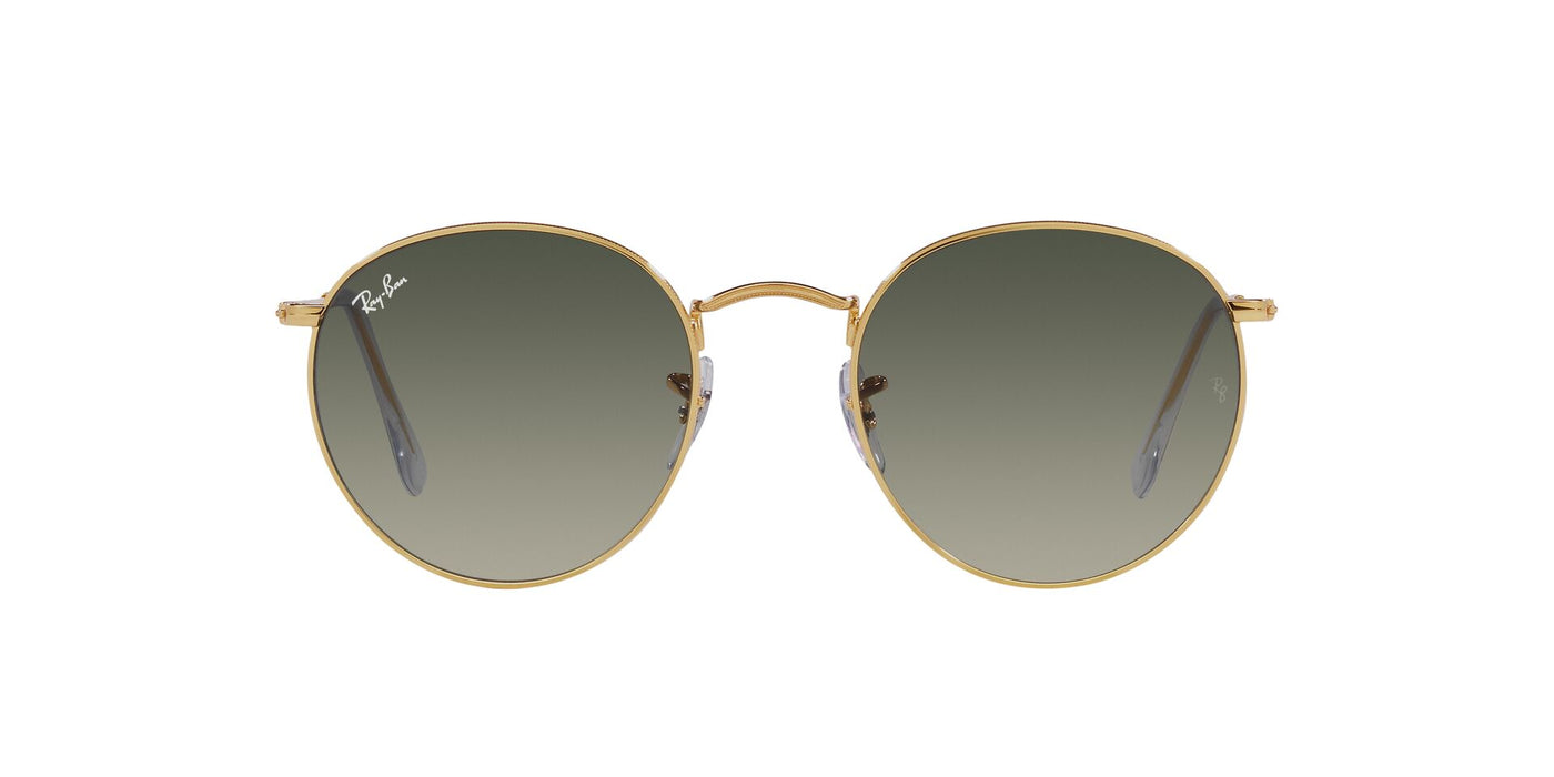 Ray-Ban Round Metal RB3447 - Small Gold/Grey Gradient #colour_gold-grey-gradient