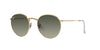 Ray-Ban Round Metal RB3447 - Medium Gold/Grey Gradient #colour_gold-grey-gradient