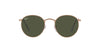 Ray-Ban Round Metal RB3447 - Small Rose Gold/Green #colour_rose-gold-green