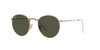 Ray-Ban Round Metal RB3447 - Large Rose Gold/Green #colour_rose-gold-green