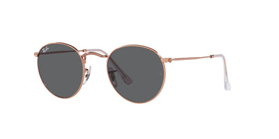 Ray-Ban Round Metal RB3447 - Large Rose Gold/Dark Grey #colour_rose-gold-dark-grey