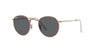 Ray-Ban Round Metal RB3447 - Small Rose Gold/Dark Grey #colour_rose-gold-dark-grey