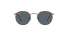 Ray-Ban Round Metal RB3447 - Large Rose Gold/Blue #colour_rose-gold-blue