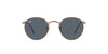 Ray-Ban Round Metal RB3447 - Large Rose Gold/Blue #colour_rose-gold-blue