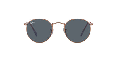 Ray-Ban Round Metal RB3447 - Large Rose Gold/Blue #colour_rose-gold-blue