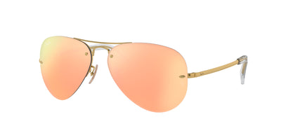 Ray-Ban RB3449 Arista/Light Brown Mirror Pink #colour_arista-light-brown-mirror-pink