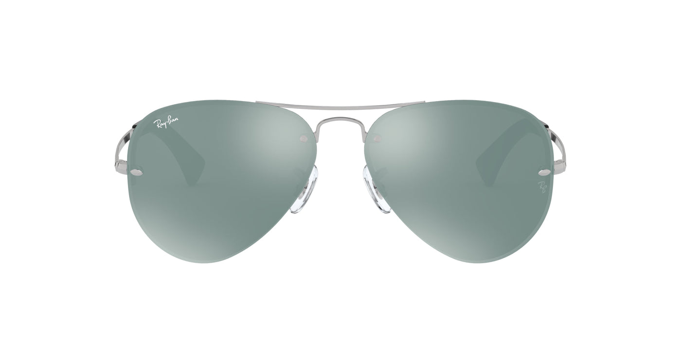 Ray-Ban RB3449 Silver/Green Mirror Silver #colour_silver-green-mirror-silver