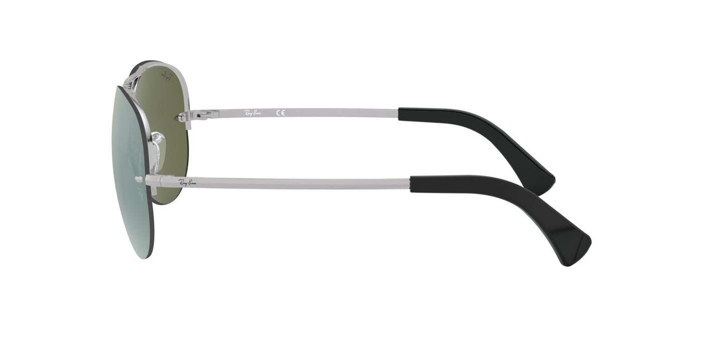 Ray-Ban RB3449 Silver/Green Mirror Silver #colour_silver-green-mirror-silver