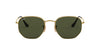 Ray-Ban Hexagonal RB3548N Arista/G-15 Green #colour_arista-g-15-green