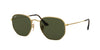 Ray-Ban Hexagonal RB3548N Arista/G-15 Green #colour_arista-g-15-green