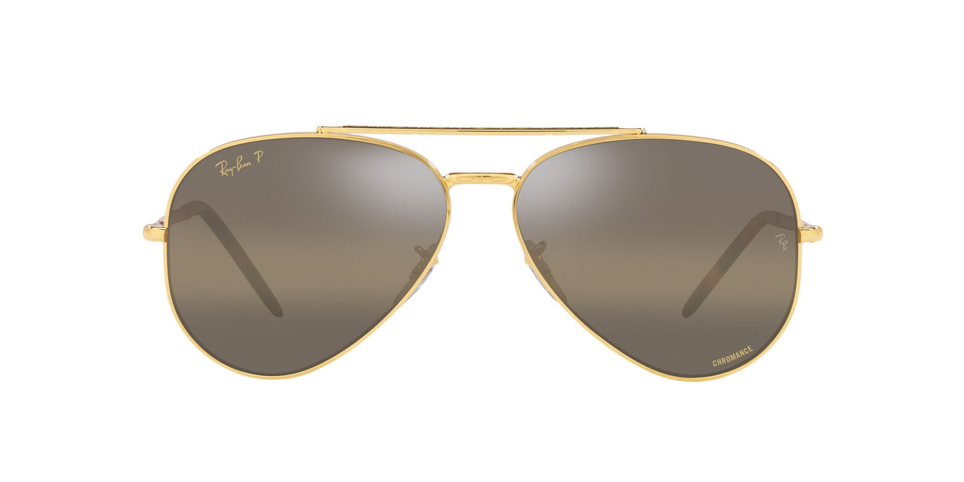 Ray-Ban New Aviator RB3625 Legend Gold/Polarised Clear Gradient Dark Brown #colour_legend-gold-polarised-clear-gradient-dark-brown