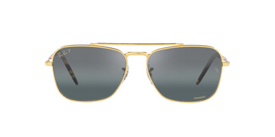 Ray-Ban New Caravan RB3636 Legend Gold/Polarised Clear Gradient Dark Blue #colour_legend-gold-polarised-clear-gradient-dark-blue