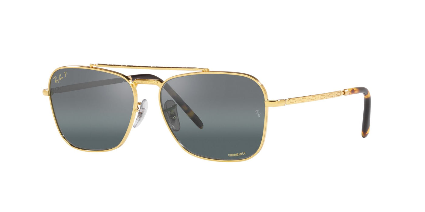 Ray-Ban New Caravan RB3636 Legend Gold/Polarised Clear Gradient Dark Blue #colour_legend-gold-polarised-clear-gradient-dark-blue