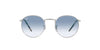 Ray-Ban New Round RB3637 Silver/Clear Gradient Blue #colour_silver-clear-gradient-blue