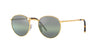 Ray-Ban New Round RB3637 Legend Gold/Polarised Dark Green Gradient #colour_legend-gold-polarised-dark-green-gradient