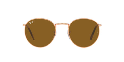 Ray-Ban New Round RB3637 Rose Gold/Brown #colour_rose-gold-brown