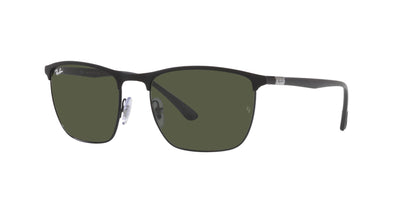 Ray-Ban RB3686 Matte Black/Green #colour_matte-black-green