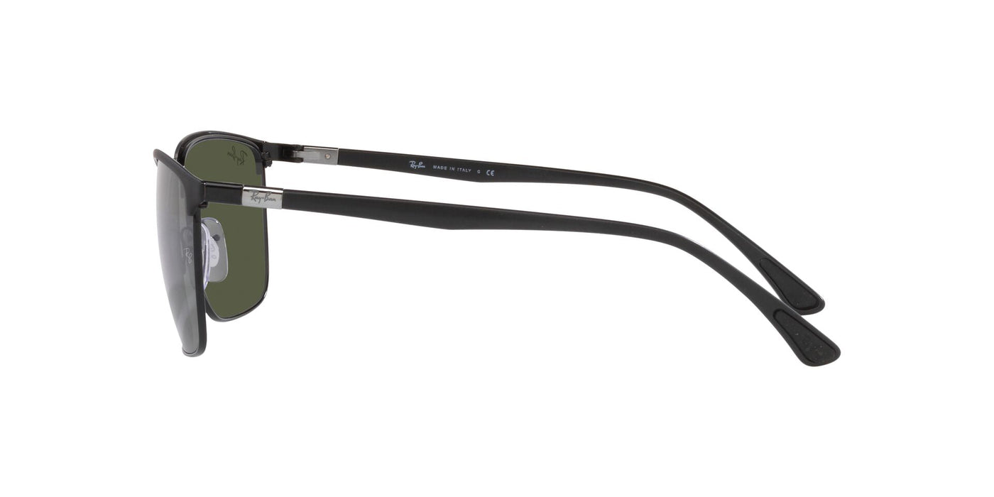 Ray-Ban RB3686 Matte Black/Green #colour_matte-black-green