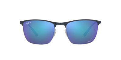 Ray-Ban RB3686 Blue On Gunmetal/Polarised Mirror Blue #colour_blue-on-gunmetal-polarised-mirror-blue