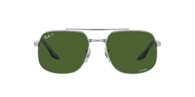 Ray-Ban RB3699 Silver/Dark Green Polarised #colour_silver-dark-green-polarised