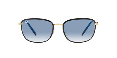 Ray-Ban RB3705 Black on Gold/Blue Gradient #colour_black-on-gold-blue-gradient