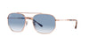 Ray-Ban RB3707 Rose Gold/Clear Blue Gradient #colour_rose-gold-clear-blue-gradient